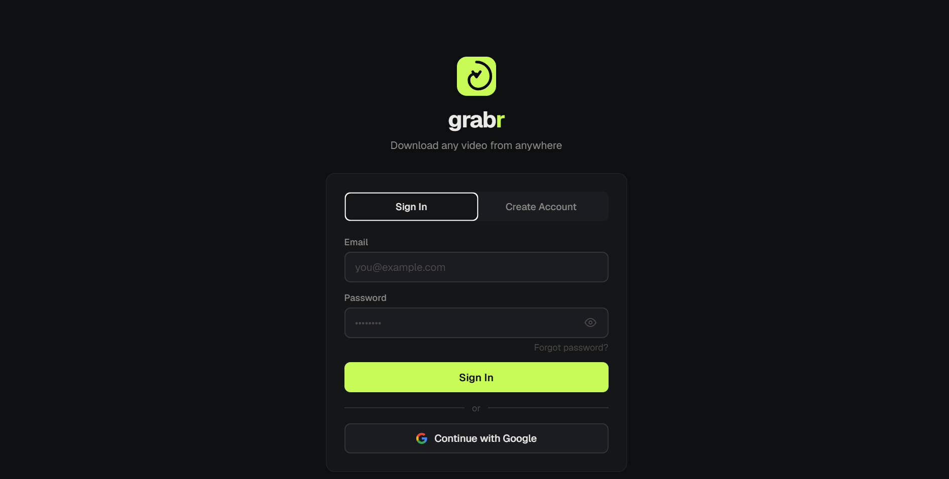 Preview of Grabr, an all-in-one tool launching soon